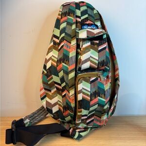 KAVU Rope Sling bag in the "Coastal Blocks" color pattern. LIKE NEW!!